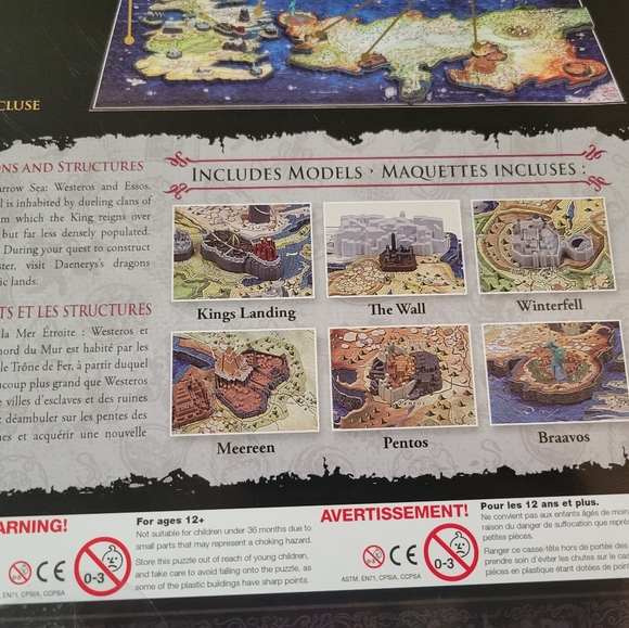 Game of Thrones 4D Puzzle of Westeros Essos 4D Cityscape [891Piece] - Picture 7 of 8